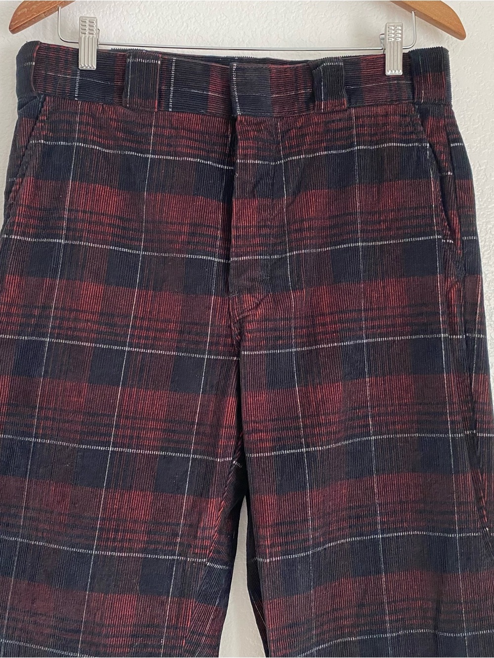 Dickies Alma Plaid Corduroy Pants, black, 33 - Picture 3 of 9